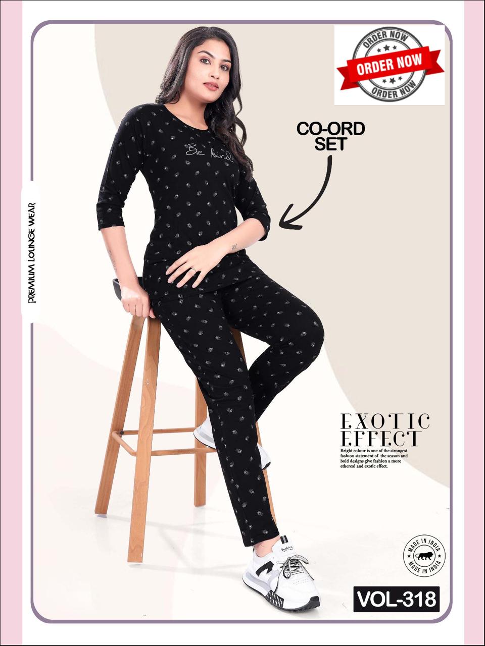 Vol Dk 318 Summer Special Night Wear Cord Set Night Suits Wholesalers In Delhi
